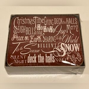 NWT ELEGANT DINING by JASON HOLIDAY COASTERS.